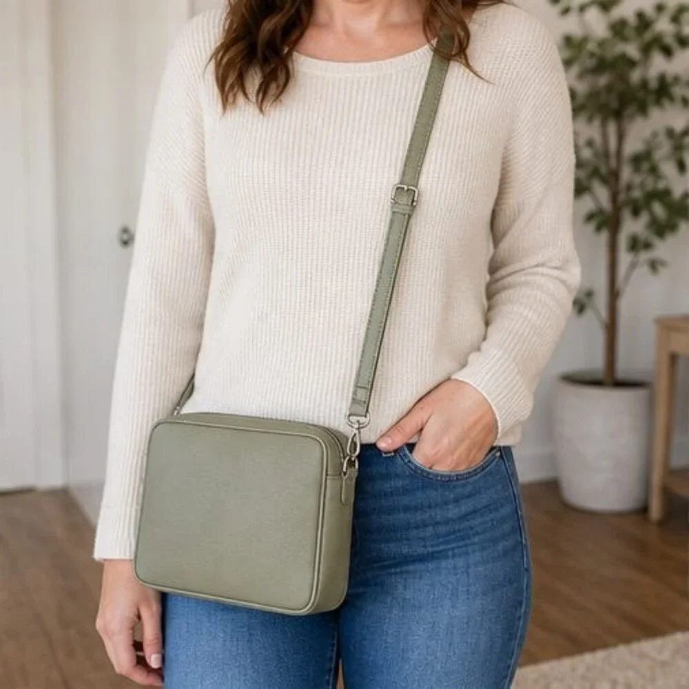 Sage Faux Leather Bag